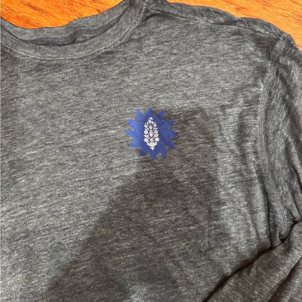 FP Movement by Free People Keep Rolling Long Sleeve gray  Logo Top S - Picture 3 of 6